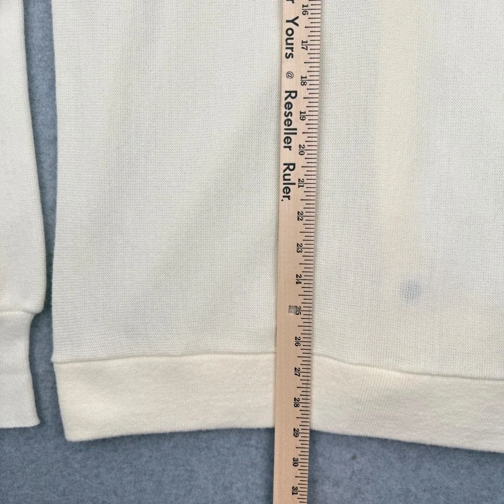 Jantzen Cardigan Sweater Mens XL Grandpacore Vintage Cream V-Neck Button Up